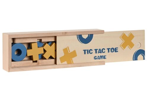 JUEGO DE MESA MADERA 18X6X3 TIC TAC TOE MULTICOLOR JE210060