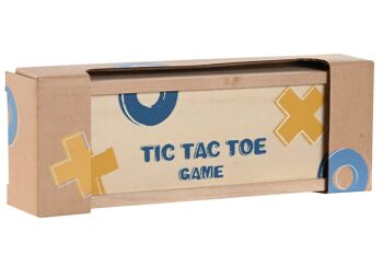 JEU DE SOCIÉTÉ EN BOIS 18X6X3 TIC TAC TOE MULTICOLORE JE210060 4