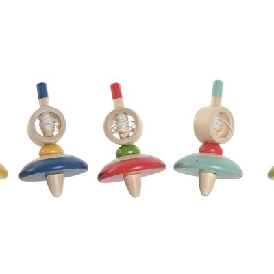 GIOCATTOLO IN LEGNO 5.5X5.5X9 SPINNING SPINNING 6 ASSORTIMENTO JE213343