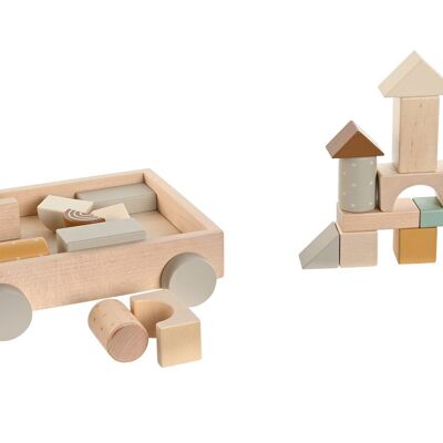 WOODEN TOY 20X20.5X6 NATURAL DRAGGABLE JE210535