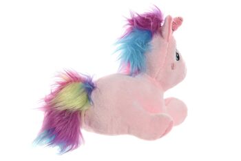 PELUCHE POLYESTER 10X8X15 LICORNE 3 ASSORT. PE212711 3