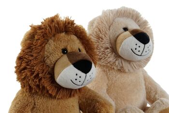 PELUCHE POLYESTER 24X31X28 LION 2 SURT. PE212990 2