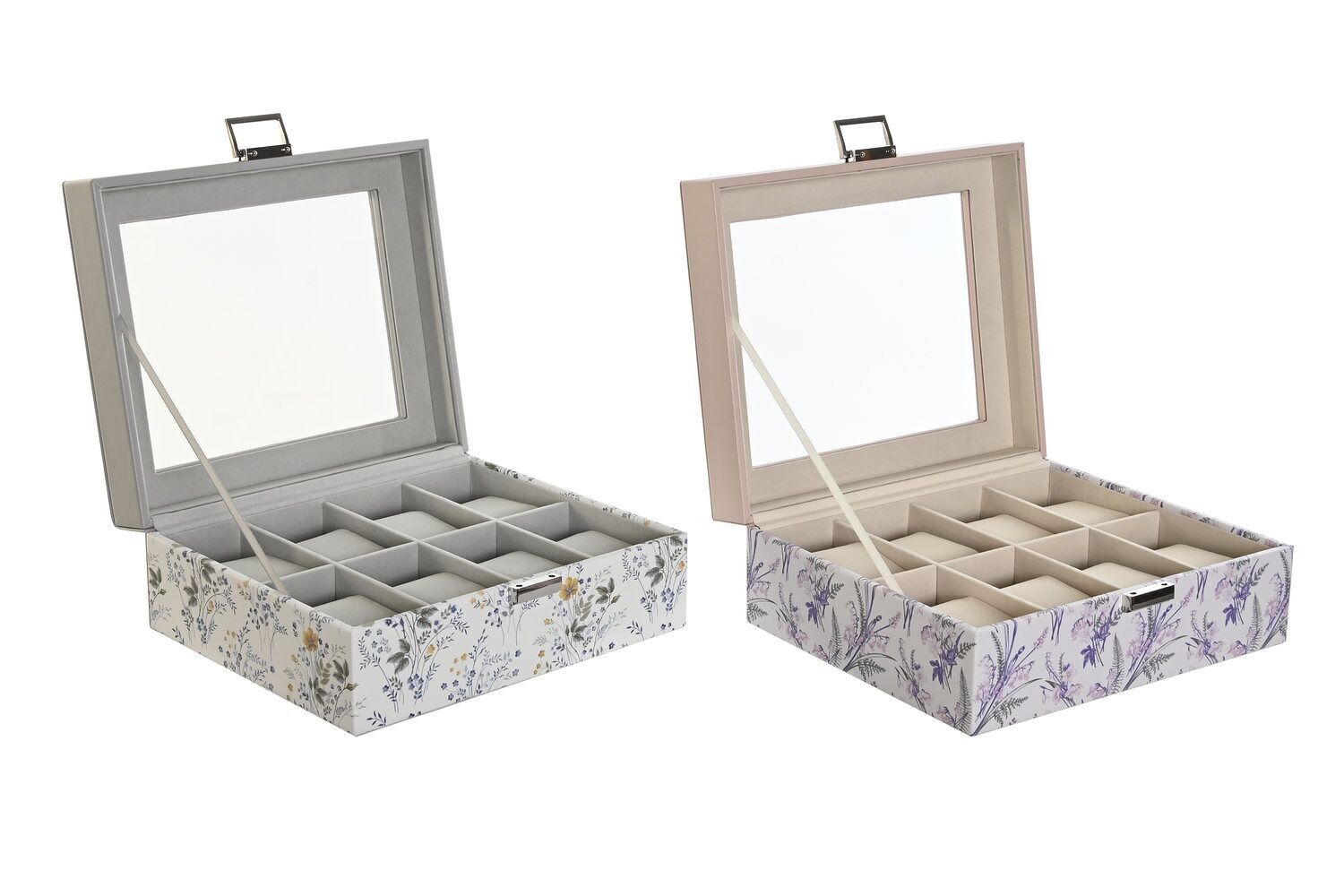 PORTA OROLOGI PVC 22,5X19,5X9,5 8 OROLOGI 2 ASSORTIMENTI. LD206682