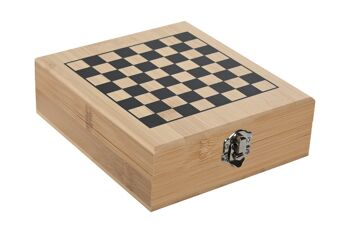 SET DE VIN 6 BAMBOU 15X17X5 ÉCHECS NATURELS RC210715 4