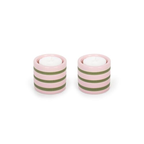 PACK OF 2 HARMONY CERAMIC CANDLE HOLDERS HF