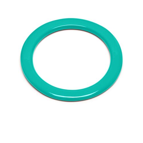 Aquamarine lacquered flat Bangle