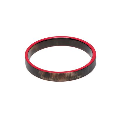 Bracelet Naturel Slim Rouge et Noir