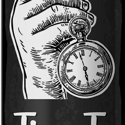 Blechschild Spruch Time to Drink 10x27cm