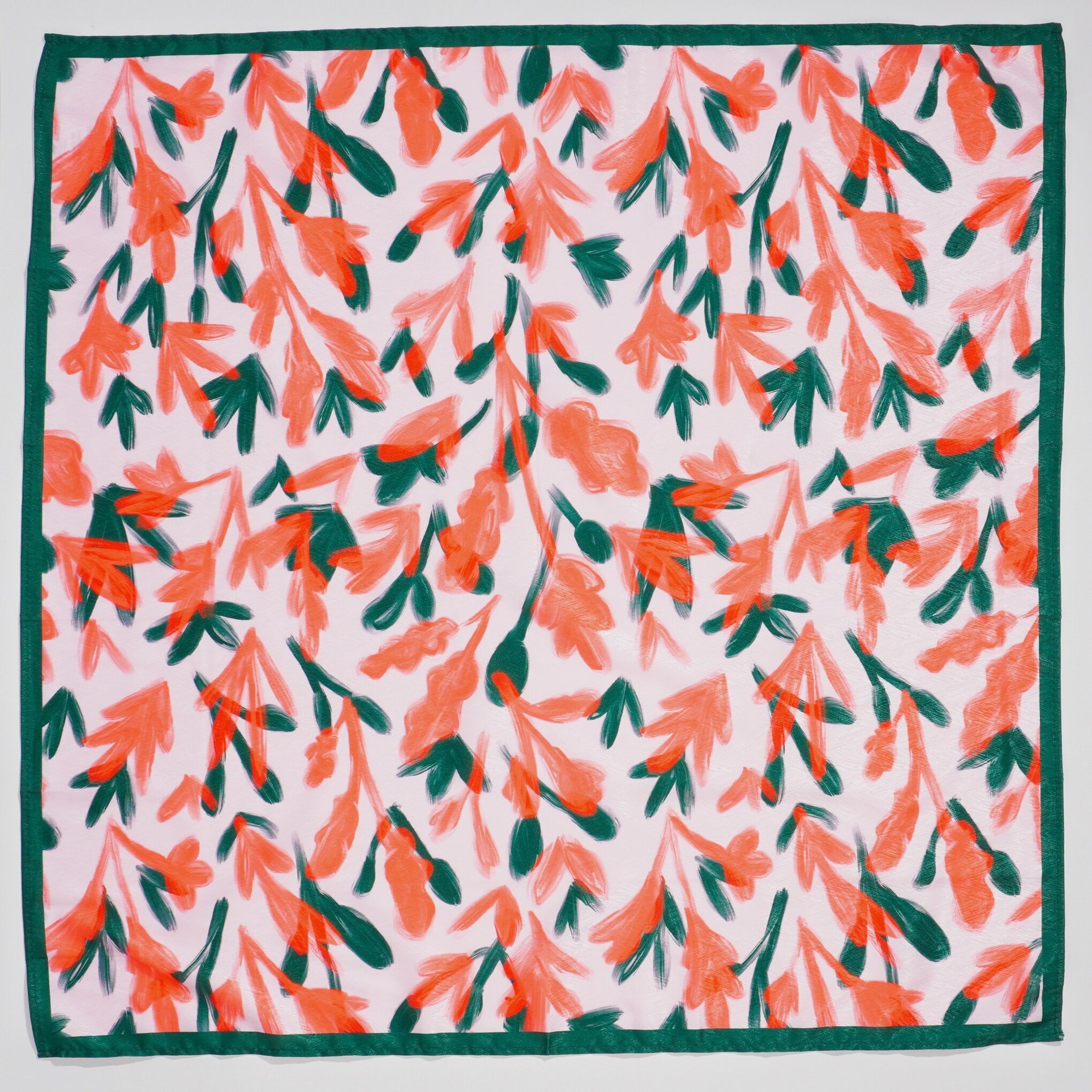 Rosa & grüner Schal