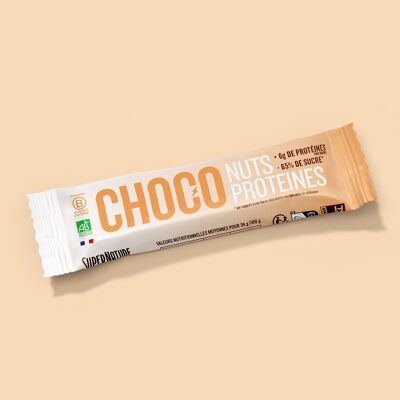 Caja de 100 barritas de chocolate con proteína de choconut