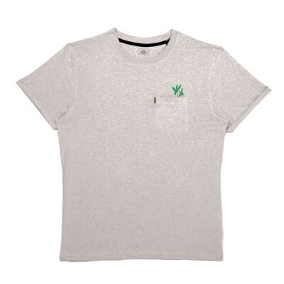 Grau bedrucktes T-Shirt von MARIISORÉ x BILLYBELT