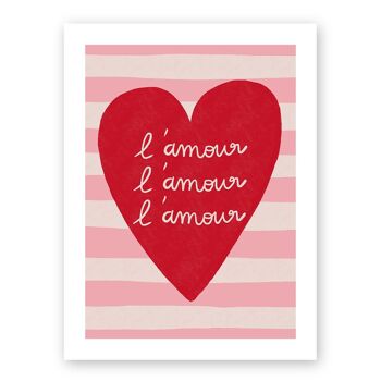 Affiche . L'amour