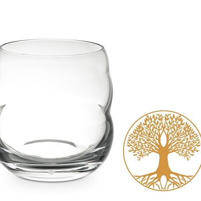 Mythos Becher Einzelglas mit Lebensbaum