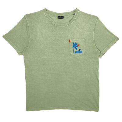 MARIISORÉ x BILLYBELT green printed t-shirt