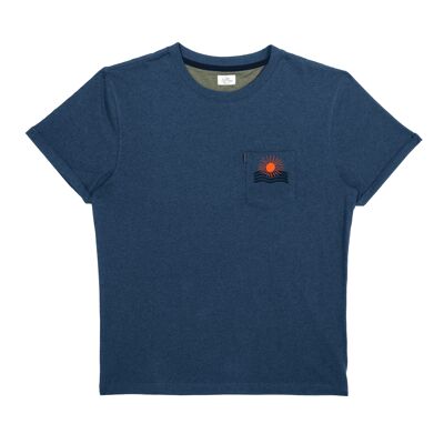 MARIISORÉ x BILLYBELT besticktes blaues T-Shirt