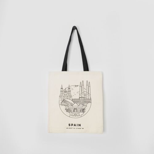 Spain Cityscape Tote Bag