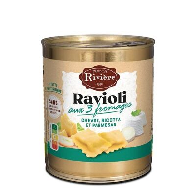 Three cheese ravioli