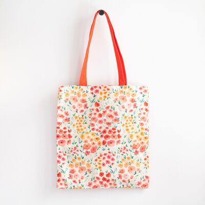 Baumwollblumen-Einkaufstasche