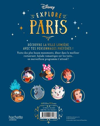 LIVRE -Disney explore Paris - Les aventures de tes héros à la découverte de Paris 2