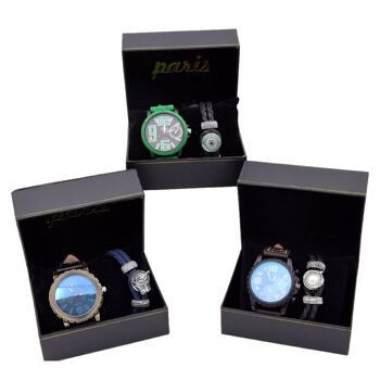 Coffret Montre + Bracelet Boîte Cadeau 1