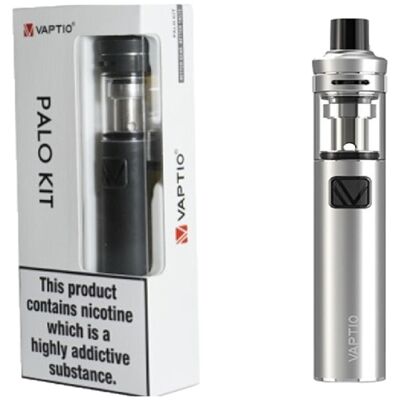 E-Zigarette Vaptio Palo Kit Silber 1500mAh 23W