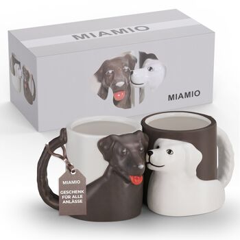 Tasse en céramique pour chien 300 ml / Set de tasses 3D 1