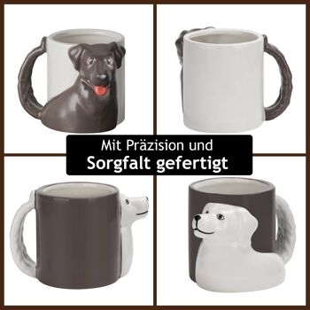 Tasse en céramique pour chien 300 ml / Set de tasses 3D 6