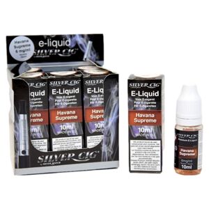 E-Liquide (10Ml) Silvercig 6Mg Havana Supreme