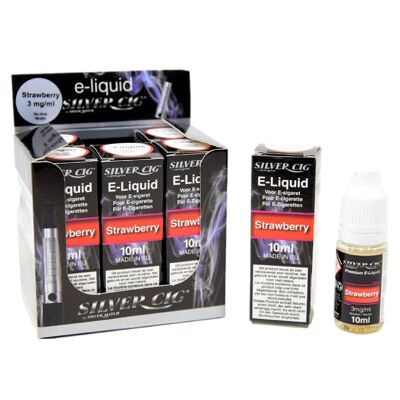 E-Liquide (10Ml) Silvercig 3Mg Strawberry