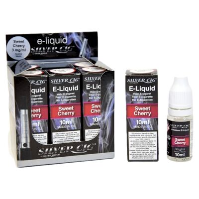 E-Liquid (10 ml) Silvercig 3 mg Süßkirsche