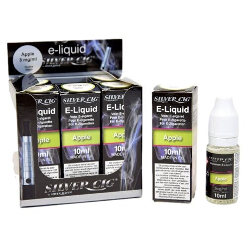 E-Liquide (10Ml) Silvercig 3Mg Apple