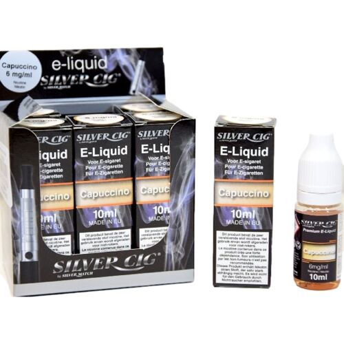 E-Liquide (10Ml) Silvercig 6Mg Cappuccino