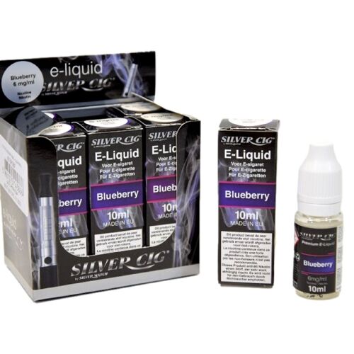 E-Liquide (10Ml) Silvercig 6Mg Blueberry