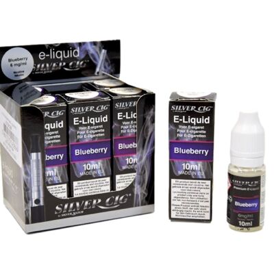 E-Liquid (10 ml) Silvercig 6 mg Blaubeere