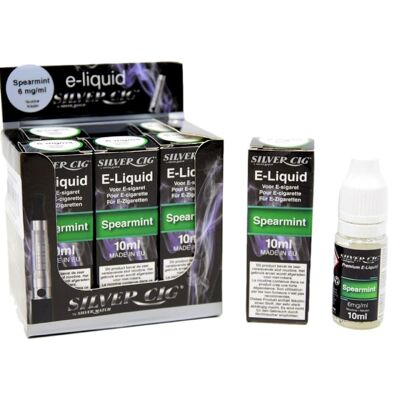 E-Liquid (10Ml) Silvercig 6Mg Spearmint