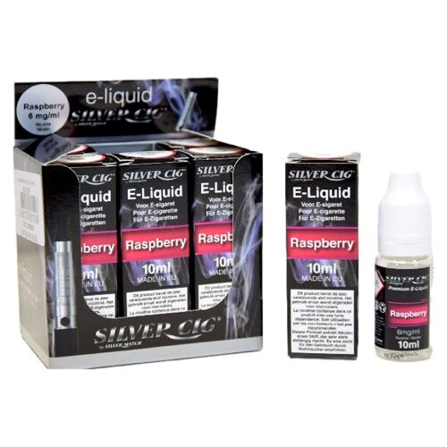 E-Liquide (10Ml) Silvercig 6Mg Raspberry