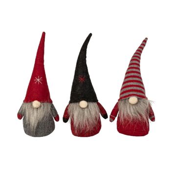 Gnome Debout Noël Feutrine 20Cm