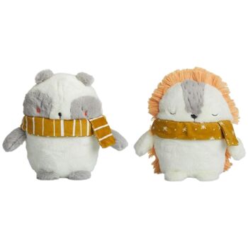 Peluche Ours Polaire À Écharpe H.19Cm