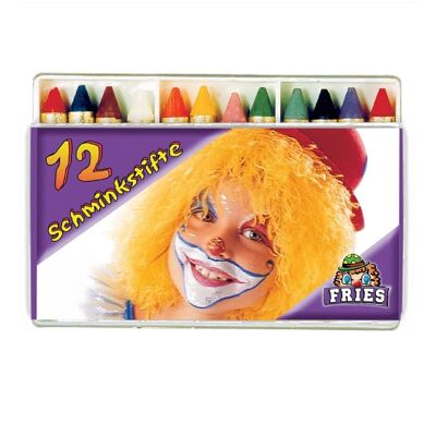 12 matite per trucco in maschera