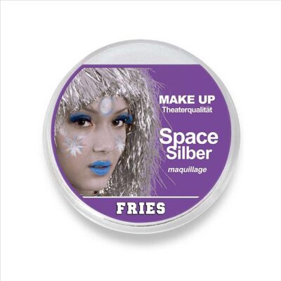 Klassisches Make-up-Space-Silber-Kostüm