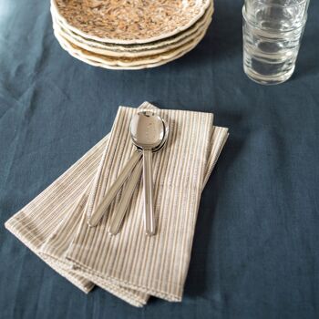 Clémence Napkin in Brown, Set of 4 2