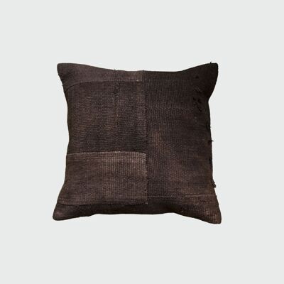 Almohada de tiro vintage en marrón
