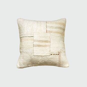 Vintage Throw Pillow in Ecru 1