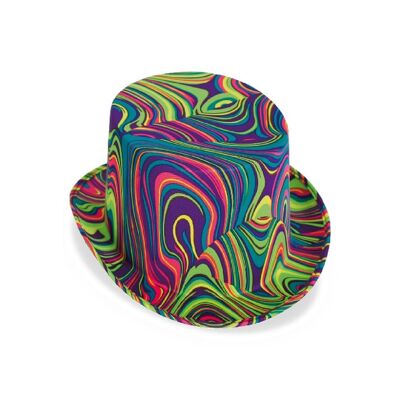 Costume da cappello a cilindro hippie per adulti da 60 cm