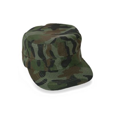 Adult Military Camouflage Fancy Dress Cap