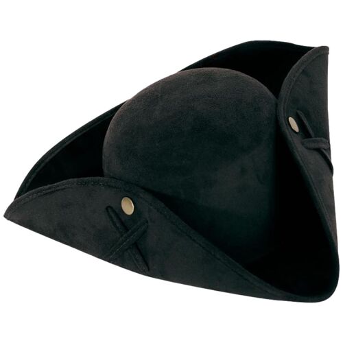 Chapeau Tricorne Pirate Noir Adulte Déguisement