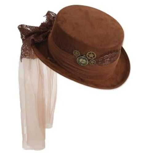 Chapeau Cylindre Adulte Steampunk 58 Cm Déguisement