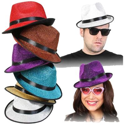 Sombrero de disfraces de lentejuelas para adultos