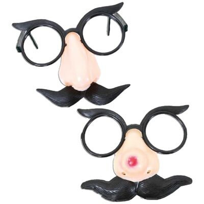 Nase + Schnurrbart Brillenkostüm