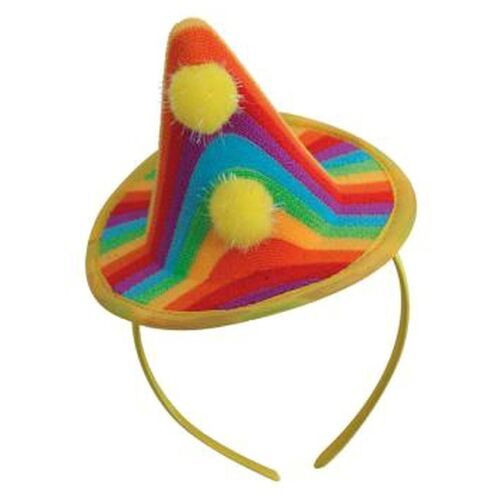 Serre-Tête Chapeau Multicolore Déguisement